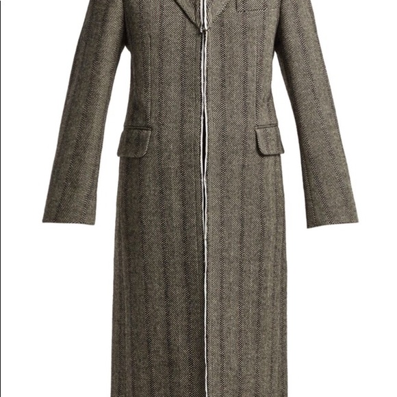 Stella McCartney Wool Herringbone Coat - Picture 5 of 8